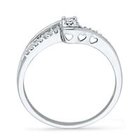 0.10 CT. T.W. Diamond Promise Ring in 10K White Gold|Peoples Jewellers
