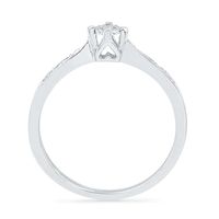 Diamond Accent Promise Ring in 10K White Gold|Peoples Jewellers