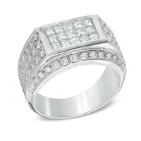 Men's 2.00 CT. T.W. Diamond Ring in 10K White Gold|Peoples Jewellers