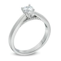 Celebration Canadian Ideal 0.50 CT. T.W. Solitaire Certified Diamond Ring in 14K White Gold (I/I1)|Peoples Jewellers