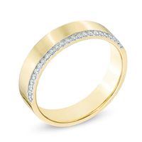 0.10 CT. T.W. Diamond Edge Anniversary Band in 10K Gold|Peoples Jewellers