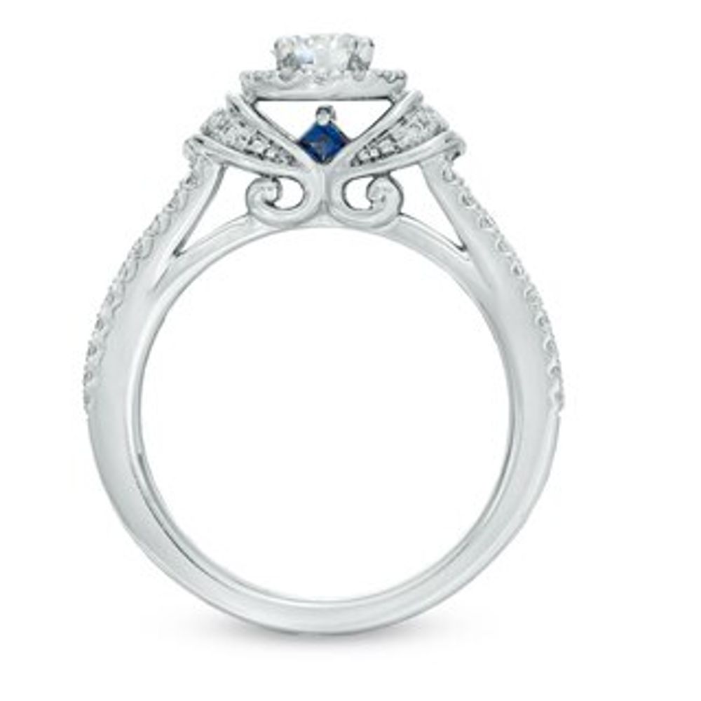 Vera Wang Love Collection 0.70 CT. T.W. Diamond Collar Engagement Ring in 14K White Gold|Peoples Jewellers