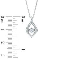 Unstoppable Love™ 0.25 CT. T.W. Diamond Teardrop Pendant in 10K White Gold|Peoples Jewellers