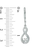 0.25 CT. T.W. Certified Canadian Diamond Infinity Drop Earrings in Sterling Silver (I/I2)|Peoples Jewellers
