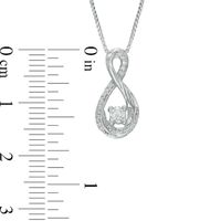 0.20 CT. T.W. Certified Canadian Diamond Infinity Pendant in Sterling Silver (I/I2)|Peoples Jewellers