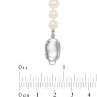 6.0-7.0mm Freshwater Cultured Pearl Strand Necklace with Sterling Silver Clasp-60"|Peoples Jewellers