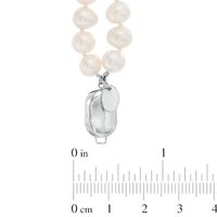 6.0-7.0mm Freshwater Cultured Pearl Double Strand Bracelet with Sterling Silver Clasp-7.25"|Peoples Jewellers