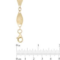 Oblong Link Twist Bracelet in 10K Gold - 7.25"|Peoples Jewellers