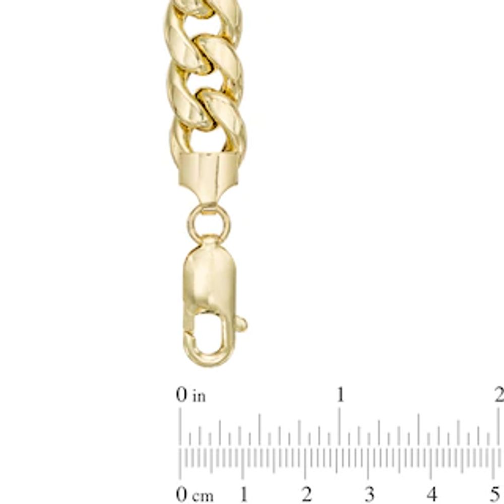 Men's 9.2mm Curb Chain Bracelet in 10K Gold - 8.5"|Peoples Jewellers