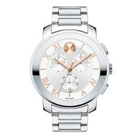 Ladies' Movado Bold® Chronograph Watch with Silver Dial (Model: 3600205)|Peoples Jewellers