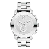 Men's Movado Bold® Chronograph Watch with Silver-Tone Dial (Model: 3600147)|Peoples Jewellers