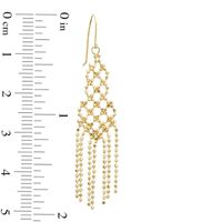 Beaded Chain Fringe Drop Earrings in 10K Gold|Peoples Jewellers