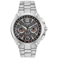 Men's Citizen Eco-Drive® Chronograph Satellite Wave-Air Watch with Black Dial (Model: CC1090-61E)|Peoples Jewellers