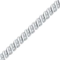 1.00 CT. T.W. Diamond "S" Tennis Bracelet in 10K Gold