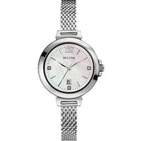 Ladies' Bulova Diamond Accent Watch with Mother-of-Pearl Dial (Model: 96P150)|Peoples Jewellers