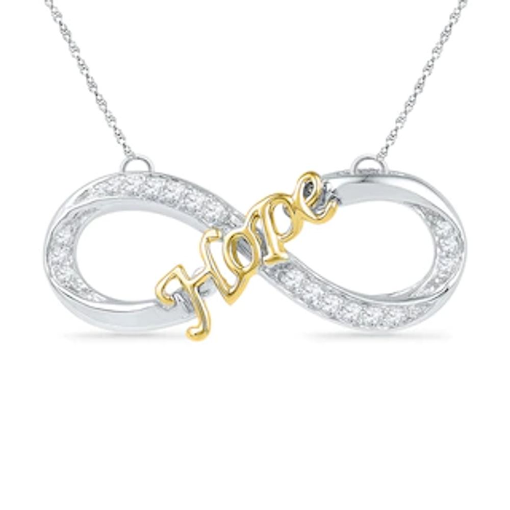 1/10 Carat CT.t.w Round Cut Diamond Sideways Infinity Pendant Necklace In  14k White Gold Over Sterling Silver (I-J Color, I2 Clarity, 0.10 cttw) -  Walmart.com