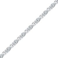 0.50 CT. T.W. Diamond Infinity Link Bracelet in Sterling Silver - 7.25"|Peoples Jewellers