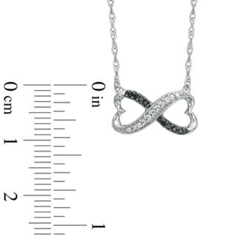2 Small Hearts Necklace, Beth Jewelry, sideways hearts