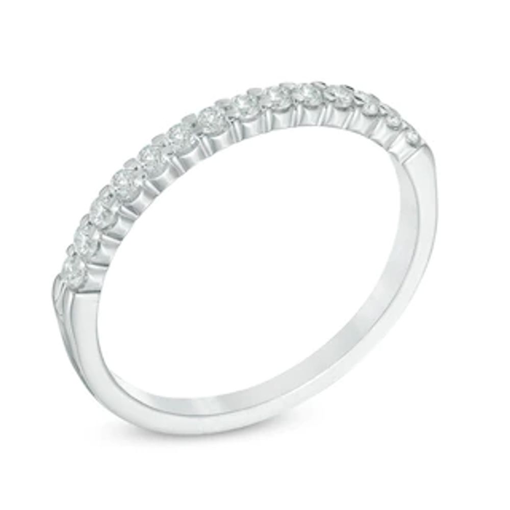 0.25 CT. T.W. Certified Colourless Diamond Band in 18K White Gold (E/I1)|Peoples Jewellers
