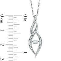 Unstoppable Love™ 0.30 CT. T.W. Certified Canadian Diamond Cascading Flame Pendant in 10K White Gold (I/I2)|Peoples Jewellers