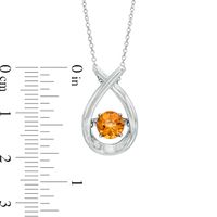 Unstoppable Love™ 6.0mm Citrine Pendant in Sterling Silver|Peoples Jewellers