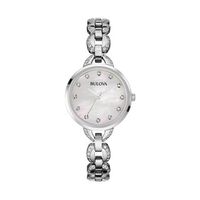 Ladies' Bulova Crystal Accent Watch with Mother-of-Pearl Dial (Model: 96L203)|Peoples Jewellers