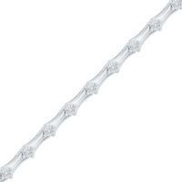 0.10 CT. T.W. Diamond Bracelet in Sterling Silver - 7.5"|Peoples Jewellers