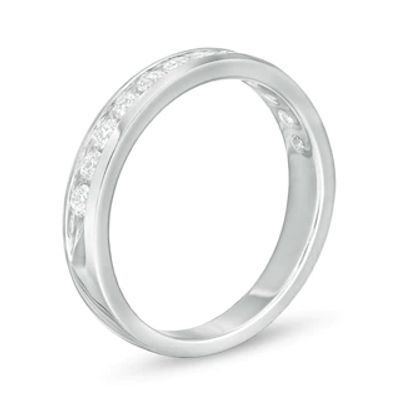 0.50 CT. T.W. Certified Colourless Diamond Band in 18K White Gold (E/I1)|Peoples Jewellers