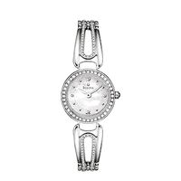 Ladies' Bulova Crystal Accent Bangle Watch with Mother-of-Pearl Dial (Model: 96L126)|Peoples Jewellers