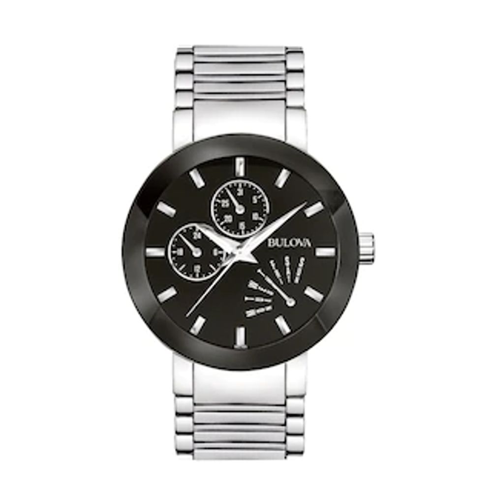 Men's Bulova Modern Chronograph Watch with Black Dial (Model: 96C105)|Peoples Jewellers