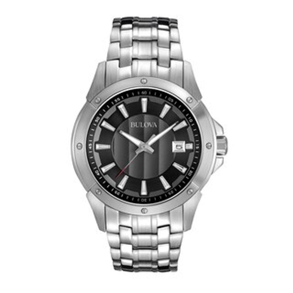 Men's Bulova Watch with Grey Dial (Model: 96B169)|Peoples Jewellers