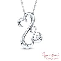 Open Hearts Family by Jane Seymour™ Motherly Love Pendant in Sterling Silver|Peoples Jewellers