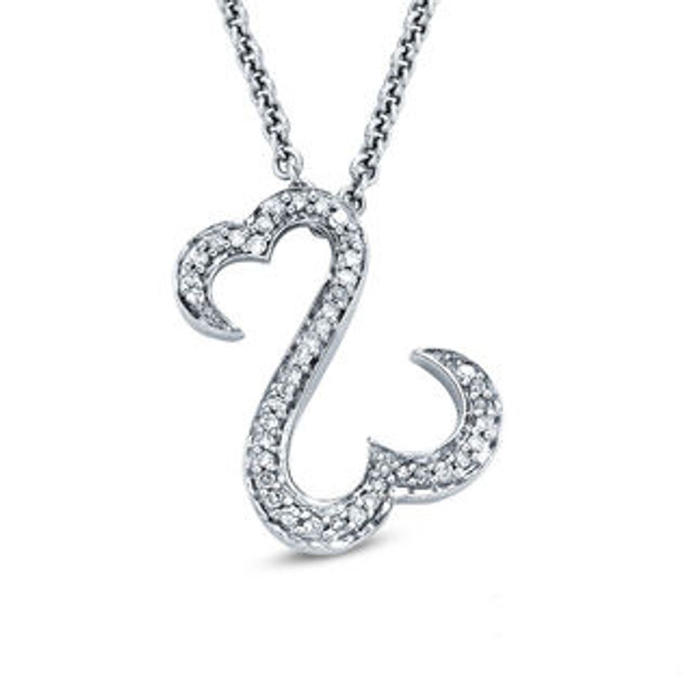 Open Hearts by Jane Seymour™ 0.13 CT. T.W. Diamond Pendant in Sterling Silver|Peoples Jewellers
