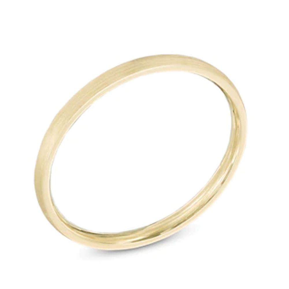 Men's 2.0mm 14K Gold Satin Wedding Band|Peoples Jewellers