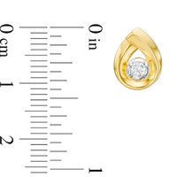 0.20 CT. T.W. Certified Canadian Diamond Solitaire Teardrop Stud Earrings in 14K Gold (I/I2)|Peoples Jewellers