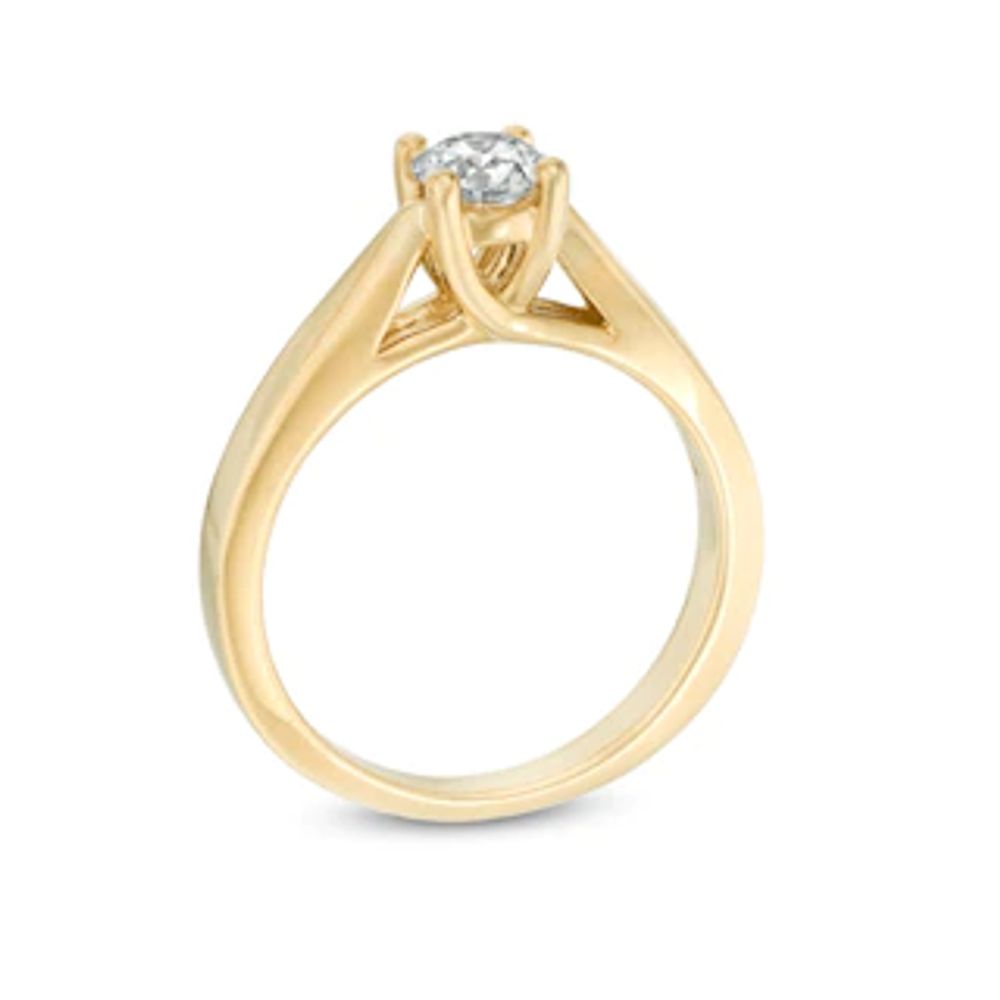 Celebration Canadian Ideal CT. Certified Diamond Solitaire Engagement Ring in 14K Gold (I/I1)|Peoples Jewellers