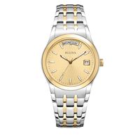 Men's Bulova Classic Two-Tone Watch with Champagne Dial (Model: 98C60)|Peoples Jewellers