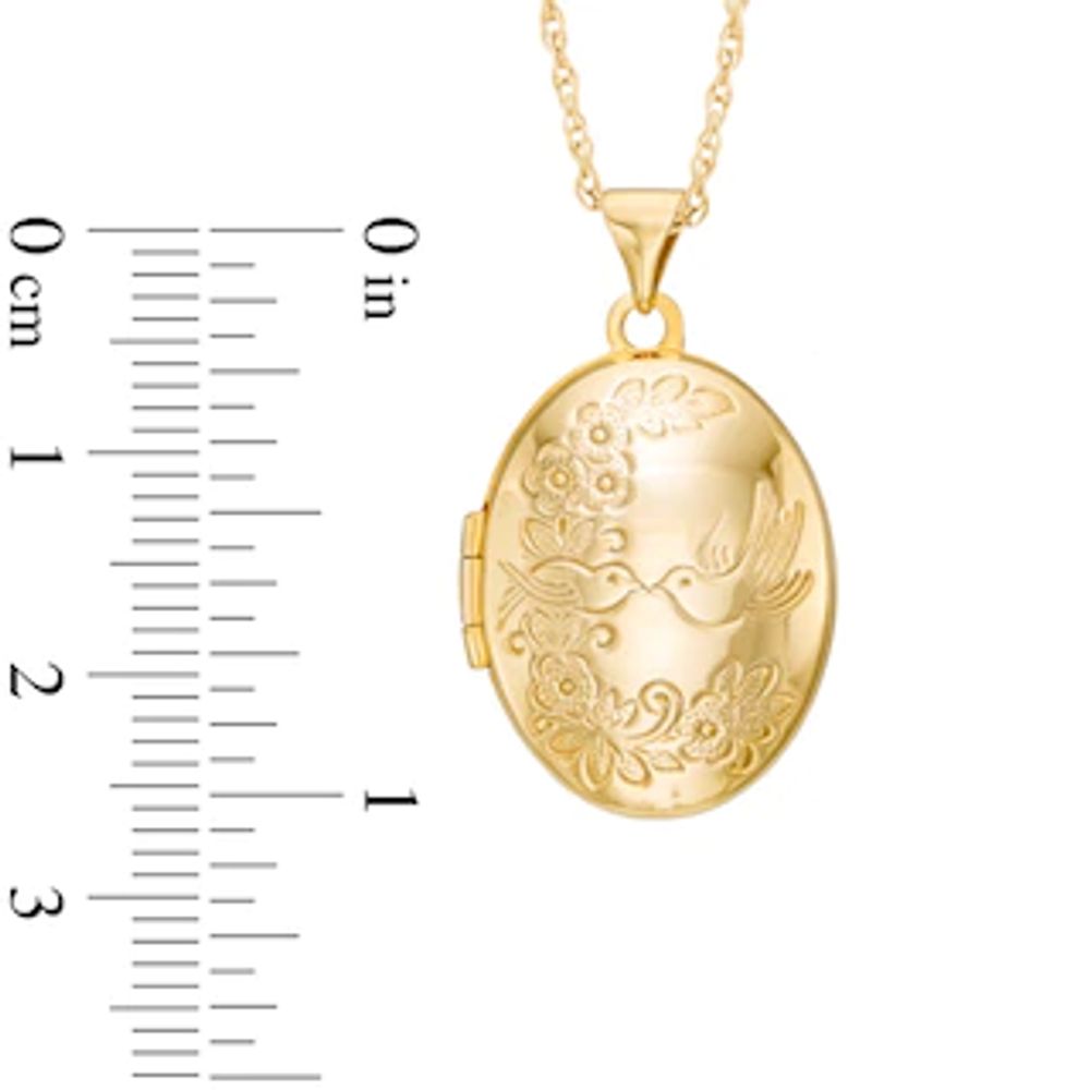 Oval Locket in 10K Gold|Peoples Jewellers