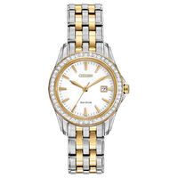 Ladies' Citizen Eco-Drive® Silhouette Crystal Watch (Model: EW1908-59A)|Peoples Jewellers