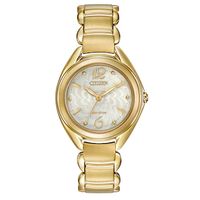 Ladies' Citizen Eco-Drive® Watch with Ivory Dial (Model: FE2072-89A)|Peoples Jewellers