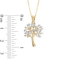 Tree Pendant in 10K Two-Tone Gold|Peoples Jewellers