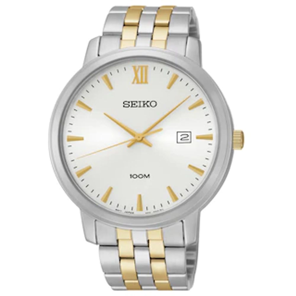 Men's Seiko Solar Watch with White Dial (Model: SUR121)|Peoples Jewellers