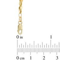 Triple Strand Polished Oval Link Bracelet in 14K Gold - 7.5"|Peoples Jewellers