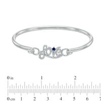 Vera Wang Love Collection 0.23 CT. T.W. Diamond "Love" Bangle in Sterling Silver|Peoples Jewellers