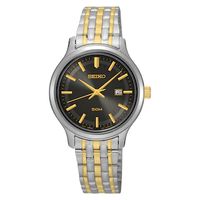 Ladies' Seiko Two-Tone Watch with Grey Dial (Model: SUR779)|Peoples Jewellers