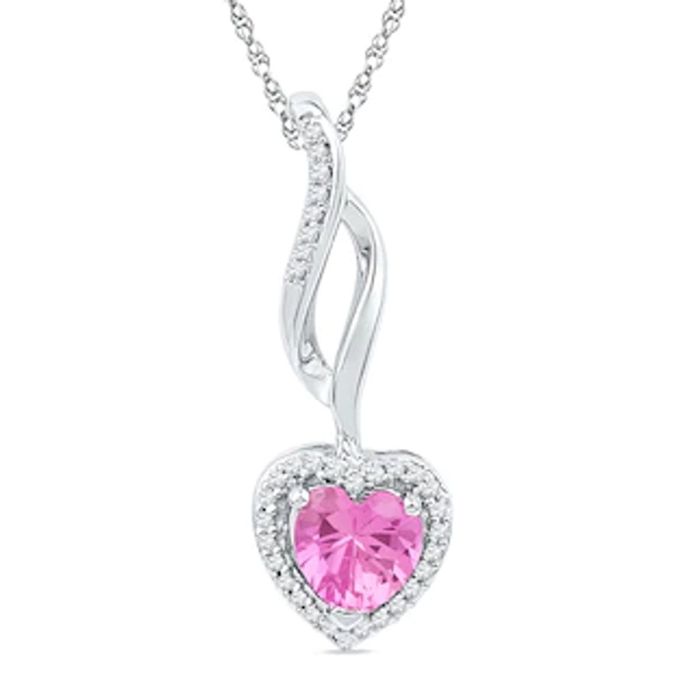 Lab-Grown Pink Diamond Solitaire Necklace