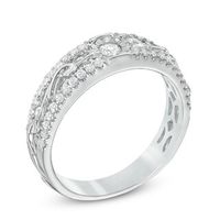 0.30 CT. T.W. Diamond Scroll Engagement Ring in 10K White Gold|Peoples Jewellers