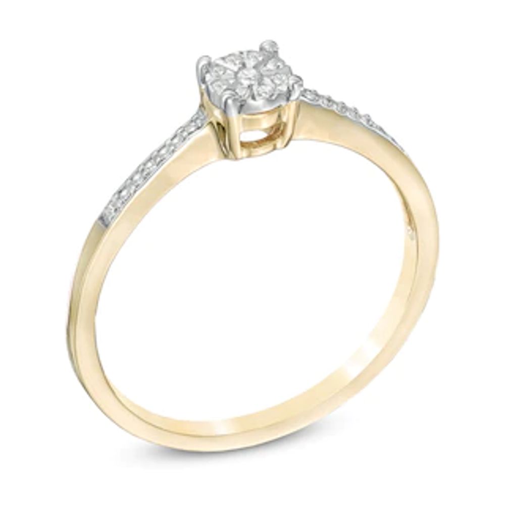 0.07 CT. T.W. Multi-Diamond Promise Ring in 10K Gold|Peoples Jewellers