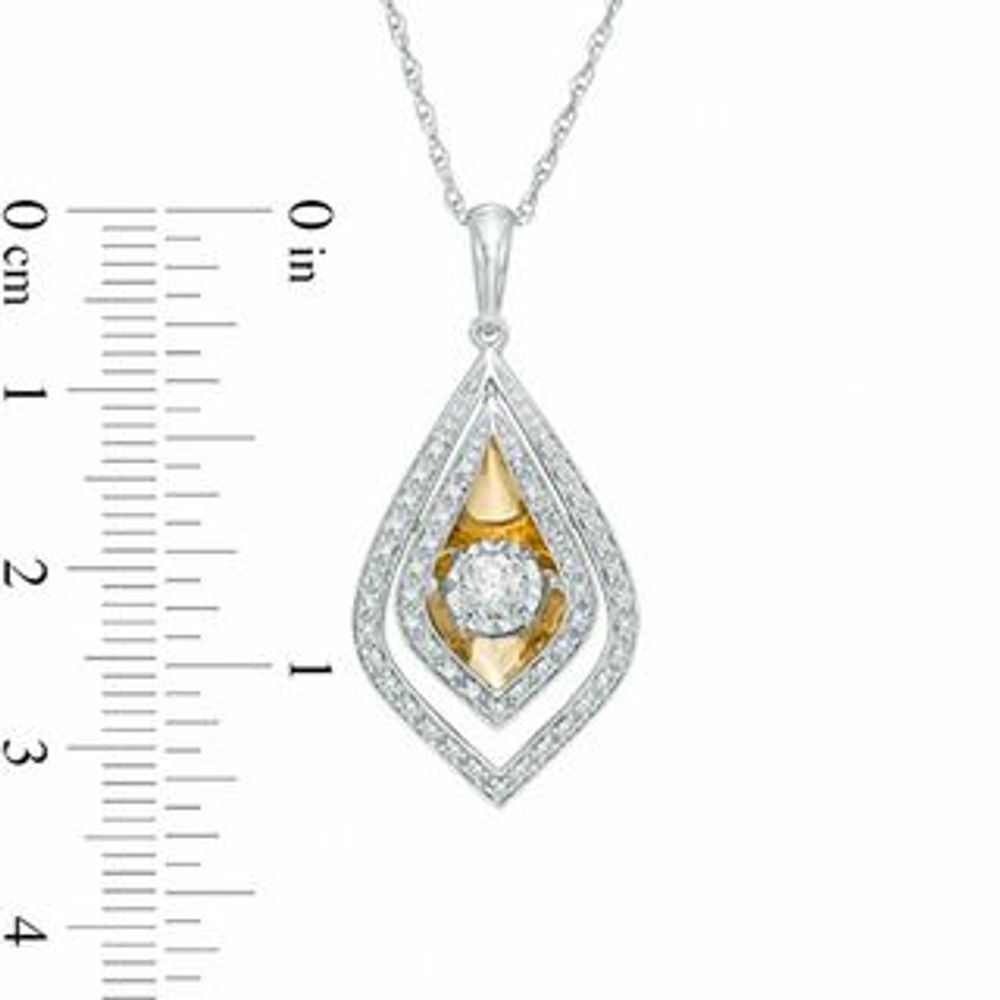 Unstoppable Love™ 0.50 CT. T.W. Diamond Double Pendulum Pendant in 10K Two-Tone Gold|Peoples Jewellers