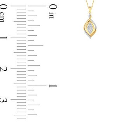 Unstoppable Love™ 0.25 CT. T.W. Diamond Infinity Flame Pendant in 10K Two-Tone Gold|Peoples Jewellers